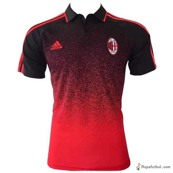 Polo AC Milan 2017/18 Negro Naranja